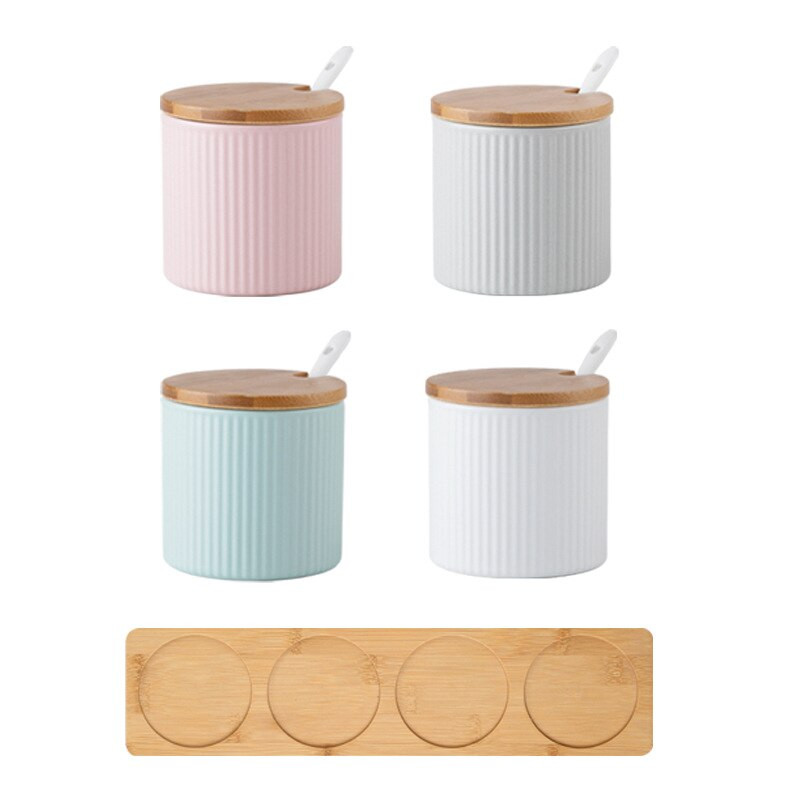 Keramická koreniaca nádoba, kombinovaná koreniaca krabica, jedna kuchynská koreniaca nádoba, glutaman sodný, cukor, soľ, koreniaca krabica pre domácnosť