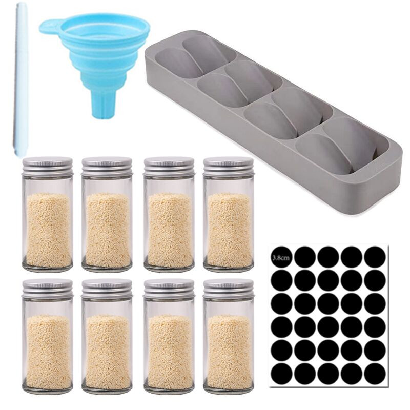 Poháre na koreniny Soľnička a korenička Dóza na korenie Organizér na korenie Sklo Grilovacie korenie Kuchynské pomôcky Krabica na náradie