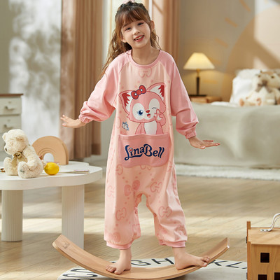 Dječja pidžama tipa kombinezon s printom za djevojčice