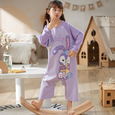 Dječja pidžama tipa kombinezon s printom za djevojčice