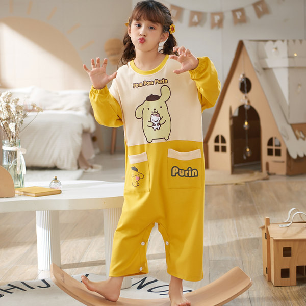 Dječja pidžama tipa kombinezon s printom za djevojčice