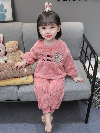Παιδικές βελούδινες πιτζάμες  για κορίτσια