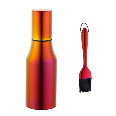 1 ks nepriepustná olejnička z nehrdzavejúcej ocele, prenosná nádoba na korenie, fľaše na sójovú omáčku, organizér na olejový ocot, kuchynská fľaša na olej