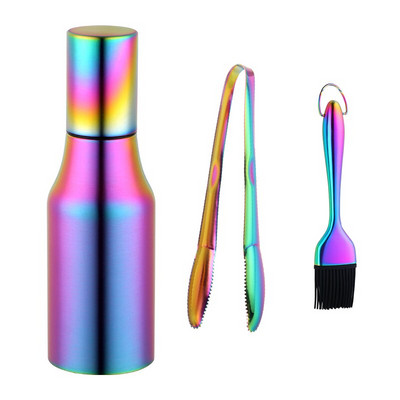 1 ks nepriepustná olejnička z nehrdzavejúcej ocele, prenosná nádoba na korenie, fľaše na sójovú omáčku, organizér na olejový ocot, kuchynská fľaša na olej