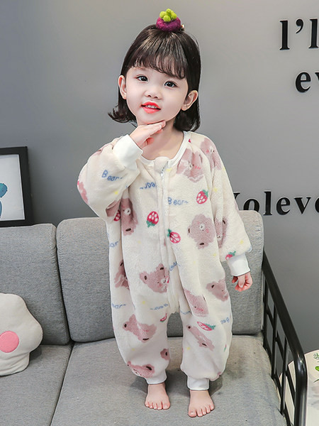 Nový model páperového detského pyžama so zipsom