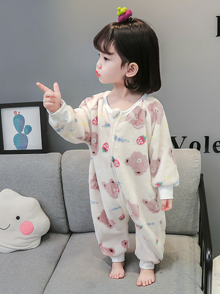 Nový model páperového detského pyžama so zipsom