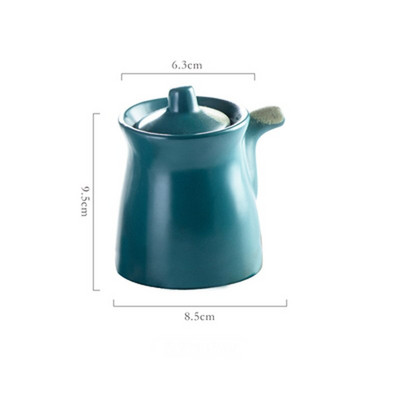 Japonský keramický hrniec na korenie, domácnosť, kreatívny kuchynský olej, soľ, cukor, glutaman sodný, korenie, nálevník na olej