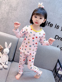 Bavlnené pyžamo s kvetinovým vzorom pre dievčatá
