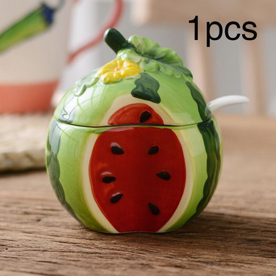 Keraminis prieskonių puodas virtuvės reikmenų dėžutė buitinė prieskonių lentynėlė prieskonių indeliai mini druskos ir pipirų plaktuvų rinkinys