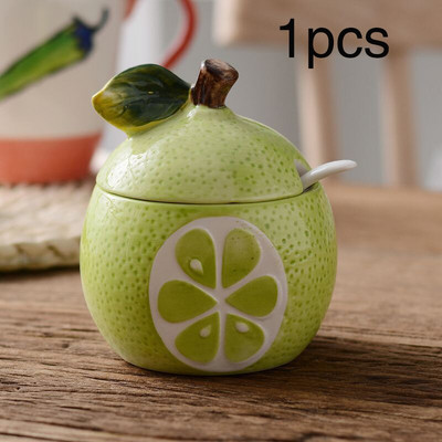 Keraminis prieskonių puodas virtuvės reikmenų dėžutė buitinė prieskonių lentynėlė prieskonių indeliai mini druskos ir pipirų plaktuvų rinkinys