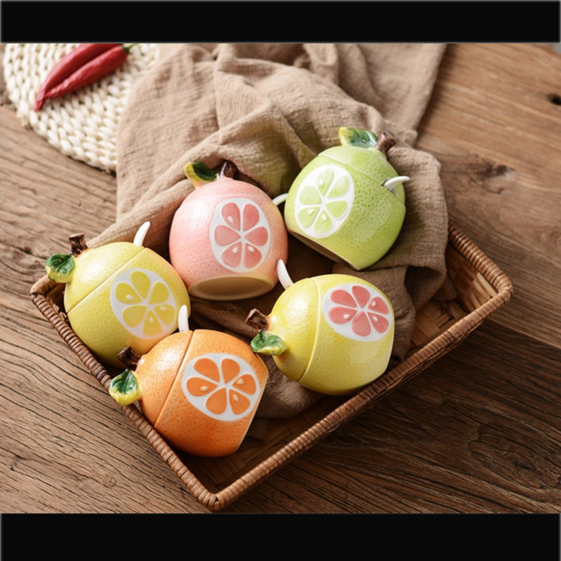 Keraminis prieskonių puodas virtuvės reikmenų dėžutė buitinė prieskonių lentynėlė prieskonių indeliai mini druskos ir pipirų plaktuvų rinkinys