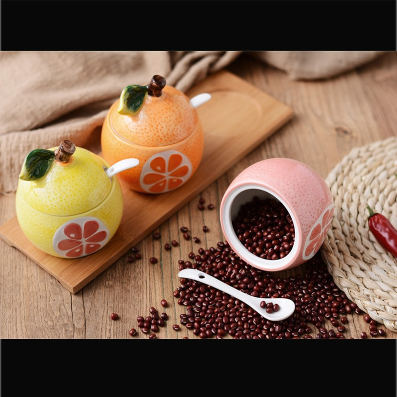 Keraminis prieskonių puodas virtuvės reikmenų dėžutė buitinė prieskonių lentynėlė prieskonių indeliai mini druskos ir pipirų plaktuvų rinkinys