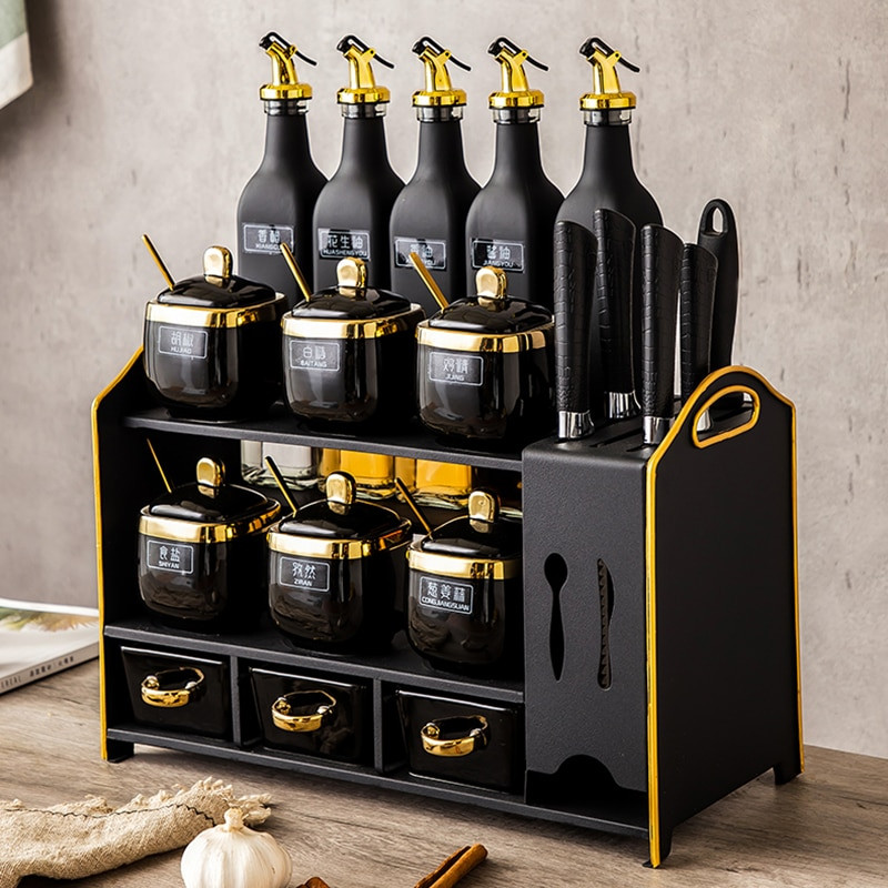 Severský moderný stojan na koreniny, keramický úložný box na soľ a korenie, cukornička, korenie s vekom, kuchynské doplnky Especiero