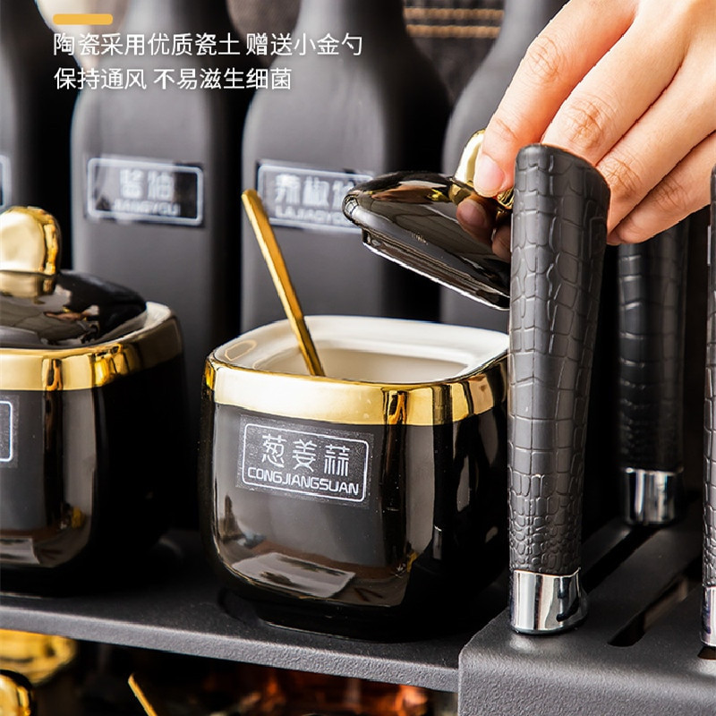 Severský moderný stojan na koreniny, keramický úložný box na soľ a korenie, cukornička, korenie s vekom, kuchynské doplnky Especiero