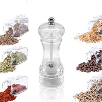 Konco Acrylic Pepper Spice Shaker Salt Pepper Mill Χειροκίνητος μύλος μπαχαρικών Salt and Peppers Grinder Kitchen Gadget