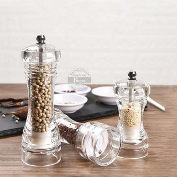 Konco Acrylic Pepper Spice Shaker Salt Pepper Mill Χειροκίνητος μύλος μπαχαρικών Salt and Peppers Grinder Kitchen Gadget