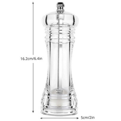 Konco Akrylový mlynček na korenie a soľ, mlynček na korenie, ručný mlynček na korenie, mlynček na soľ a korenie, kuchynský gadget