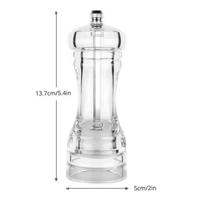 Konco Akrylový mlynček na korenie a soľ, mlynček na korenie, ručný mlynček na korenie, mlynček na soľ a korenie, kuchynský gadget