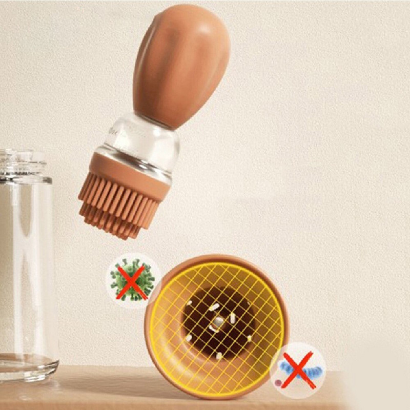 Silikónová kefka na fľaše s olejom, sklenená nádoba, kuchynská pumpička na olivový olej, ocotový sprej, BBQ riad, dávkovač na korenie