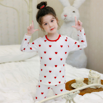 Dvodijelna dječja pidžama s ovalnim izrezom