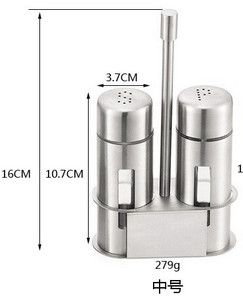 Sada nerezovej ocele na soľ a korenie, bez zápachu, nádoba na korenie so stojanom, krabička na korenie, fľaša na korenie, kuchynské náradie