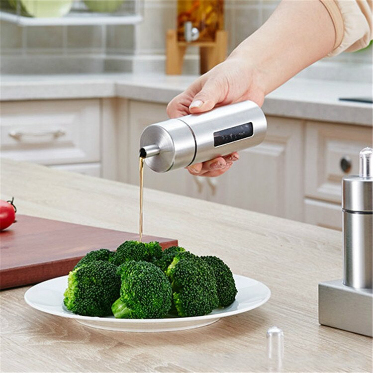 Sada nerezovej ocele na soľ a korenie, bez zápachu, nádoba na korenie so stojanom, krabička na korenie, fľaša na korenie, kuchynské náradie