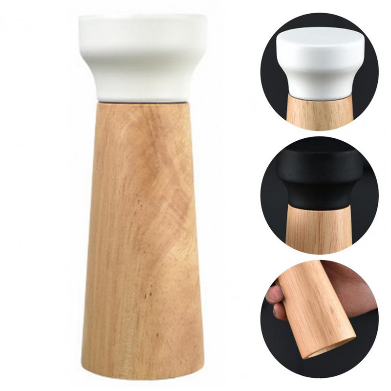 Nerezový mlynček na soľ a korenie, ručný mlynček na bylinky, nádoby na korenie, kuchynské pomôcky, fľaše na korenie, drevené