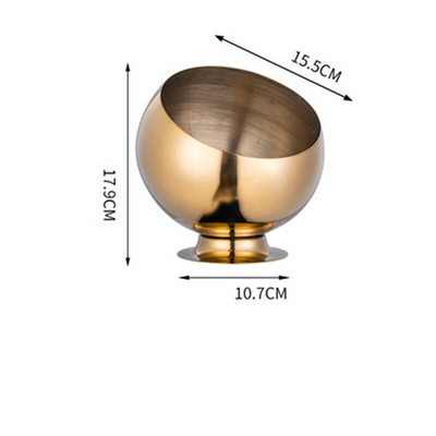 Zlatá zlatá nerezová úložná miska, tácka na KTV, misky, nádoba na soľ, úložná fľaša, úložná nádoba na korenie, cukríky, miska na sójovú omáčku