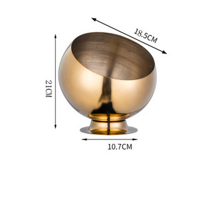 Zlatá zlatá nerezová úložná miska, tácka na KTV, misky, nádoba na soľ, úložná fľaša, úložná nádoba na korenie, cukríky, miska na sójovú omáčku