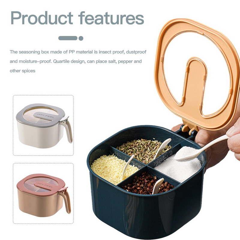 4 mriežkové organizéry na korenie, soľnička a korenie, prachotesné nádoby na korenie, sada korenia s priehľadným vekom