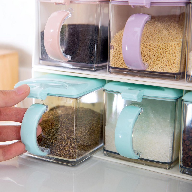 Zásuvková koreniaca plastová koreniaca sada koreniacich pohárov Kuchynská soľnička na glutaman sodný koreniaca pohár koreniaca