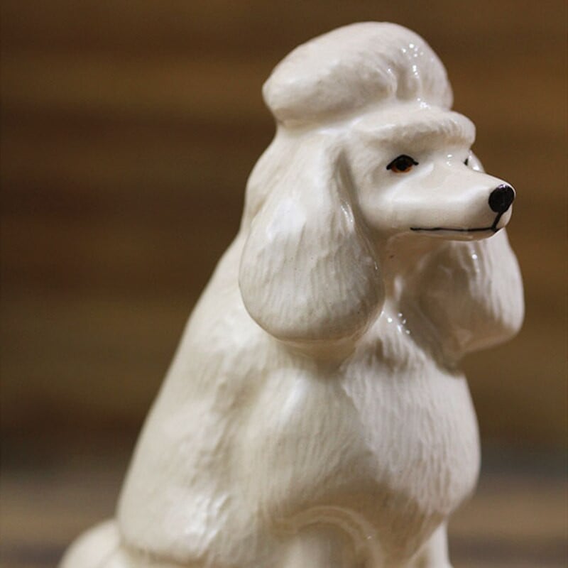 Keramická sada koreniacich hrncov, simulácia ručne kreslených kreslených pudlíkov, darčeková dekorácia, soľ, korenie, cukor, fľaša, domáce kuchynské potreby