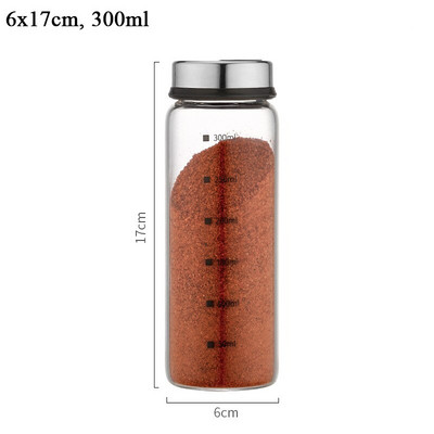 Sklenené nádoby na koreniny, organizér na korenie, nádoby na fľaše s korením, sklenené soľničky a koreničky, úložný držiak na kuchynské potreby