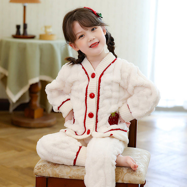 Teplé jesenno-zimné pyžamo pre dievčatá