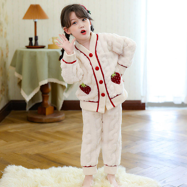 Teplé jesenno-zimné pyžamo pre dievčatá