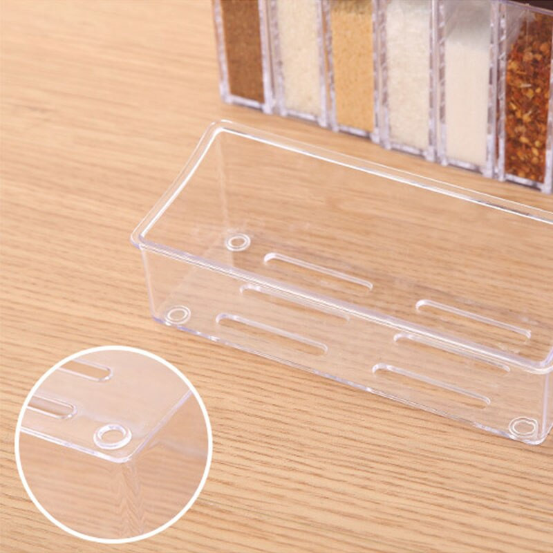 WHYY Úložný box na korenie s dvojitým otvoreným vekom, uzavretý, odolný voči vlhkosti, korenie v pohároch do domácnosti, kuchynský organizér, náradie, gadgety, príslušenstvo