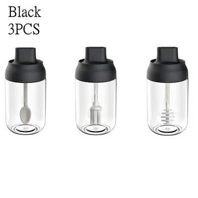 Korenička, korenie, fľaša s medom a lyžičkou, kuchynské korenie, soľ, olej, káva, med, nádoba, paprika, cesnak, úložný priestor