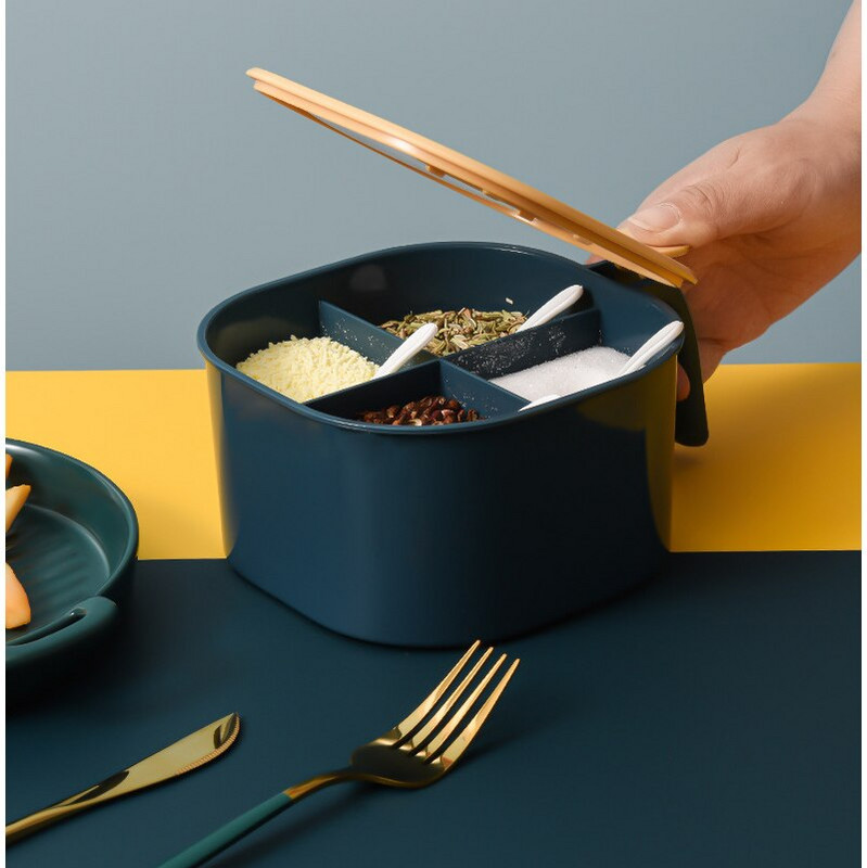 Domáca kuchynská korenie úložný box soľ korenie korenie stojan cukornička kuchynský gadget vybavenie sada korenie úložný box nástroj