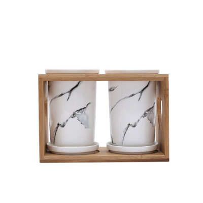 Severské keramické mramorované dózy na korenie, fľaša na korenie, cukornička, soľnička, korenička, kuchynská sójová omáčka, ocot, hrniec na paličky.