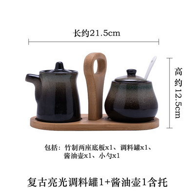 Kreatívna keramická nádoba na korenie, korenie, olej, soľ, cukor, korenička, držiak na korenie, kuchynský gadget