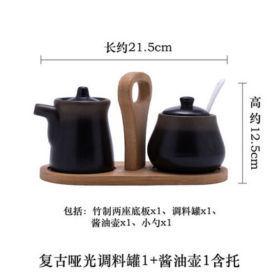 Kreatívna keramická nádoba na korenie, korenie, olej, soľ, cukor, korenička, držiak na korenie, kuchynský gadget