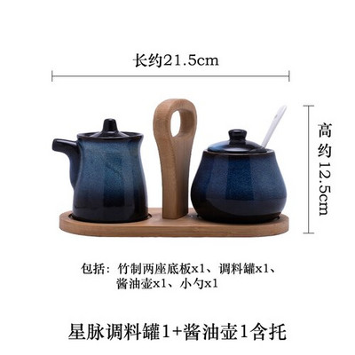 Kreatívna keramická nádoba na korenie, korenie, olej, soľ, cukor, korenička, držiak na korenie, kuchynský gadget