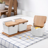 Keramická korenie nádoba na korenie porcelánové koreniny keramika domácnosť na cukor, soľ, korenie skladovacia nádrž kuchynské náradie