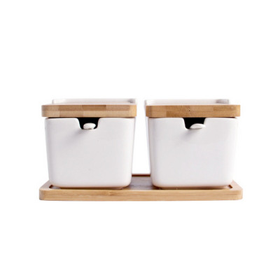 Keramická korenie nádoba na korenie porcelánové koreniny keramika domácnosť na cukor, soľ, korenie skladovacia nádrž kuchynské náradie