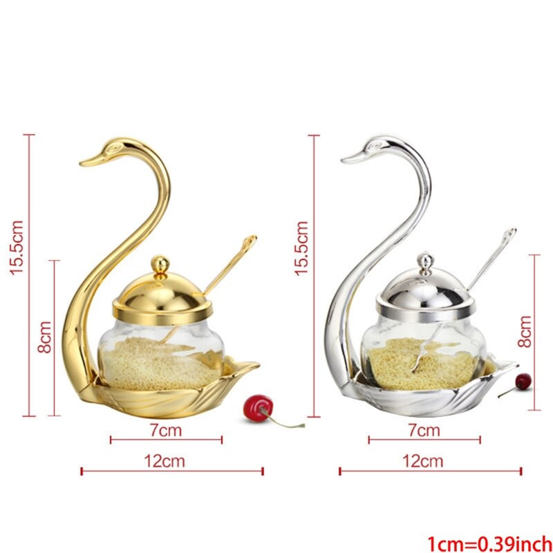 zliatina Korenička Nádoba na korenie Sklenená nádoba Soľ Cukornička Korenie C H58C