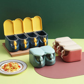 Mriežková koreniaca krabička na korenie v severskej kontrastnej farbe, kuchynská koreniaca krabička na korenie do domácnosti s viacerými mriežkami a lyžičkou