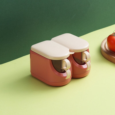 Mriežková koreniaca krabička na korenie v severskej kontrastnej farbe, kuchynská koreniaca krabička na korenie do domácnosti s viacerými mriežkami a lyžičkou