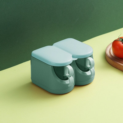 Mriežková koreniaca krabička na korenie v severskej kontrastnej farbe, kuchynská koreniaca krabička na korenie do domácnosti s viacerými mriežkami a lyžičkou