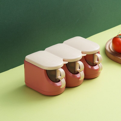 Mriežková koreniaca krabička na korenie v severskej kontrastnej farbe, kuchynská koreniaca krabička na korenie do domácnosti s viacerými mriežkami a lyžičkou