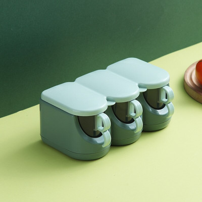 Mriežková koreniaca krabička na korenie v severskej kontrastnej farbe, kuchynská koreniaca krabička na korenie do domácnosti s viacerými mriežkami a lyžičkou